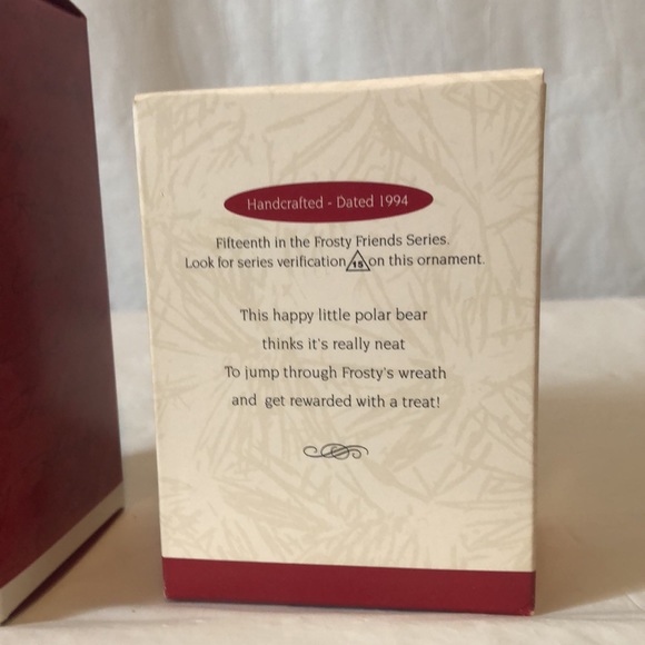 Frosty Friends Hallmark 1994 Frosty’s Wreath 15th in series; 2000 Ice Sculpting - Picture 6 of 6